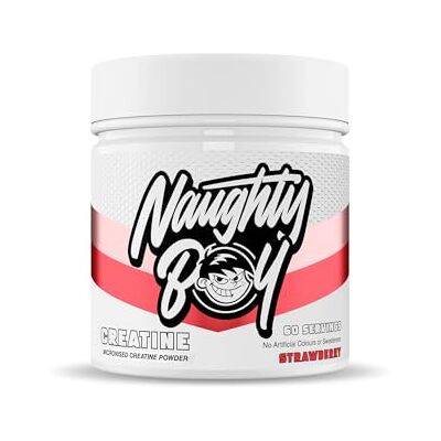 Naughty Boy Creatine Flavoured (300 g) Fraise Créatine Monohydrate de créatine Naughty Boy Creatine Flavoured (300 g) Fraise Créatine Monohydrate de créatine