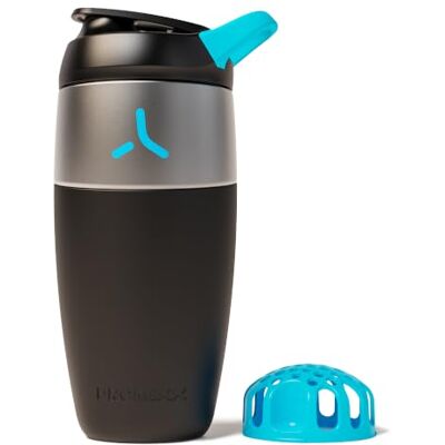 PROMIXX Pursuit Roestvrijstalen Shaker 760ml Lichtgewicht Metaal Eiwitmixer met Snap-Fit voor Gladde Shakes Lekvrij Geurvrij voor Fitness en Reizen Zwart PROMIXX Pursuit Roestvrijstalen Shaker 760ml Lichtgewicht Metaal Eiwitmixer met Snap-Fit voor Gladde Shakes Lekvrij Geurvrij voor Fitness en Reizen Zwart