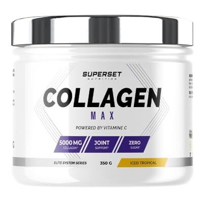 SUPERSET NUTRITION Collagen Max (350g) Collagène Collagène hydrolysé type I Peptan® Tropical SUPERSET NUTRITION Collagen Max (350g) Collagène Collagène hydrolysé type I Peptan® Tropical