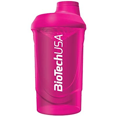 BioTechUSA Wave Shaker, Shaker à smoothies de Protéines 600 ml, Magenta BioTechUSA Wave Shaker, Shaker à smoothies de Protéines 600 ml, Magenta