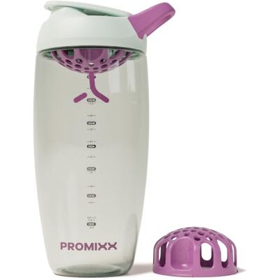 PROMIXX Pursuit Eiwitshaker – 760ml Stille Snap-Fit-mixer voor Klontervrije Shakes – Lekvrij BPA-vrij Ecozen met Meetmarkeringen voor Fitness en Reizen – Zeegrasgroen PROMIXX Pursuit Eiwitshaker – 760ml Stille Snap-Fit-mixer voor Klontervrije Shakes – Lekvrij BPA-vrij Ecozen met Meetmarkeringen voor Fitness en Reizen – Zeegrasgroen