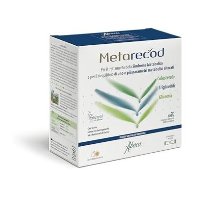 Aboca Metarecod 40 sachets granulés monodose Pour le traitement du syndrome métabolique et le rééquilibre des paramètres métaboliques Aboca Metarecod 40 sachets granulés monodose Pour le traitement du syndrome métabolique et le rééquilibre des paramètres métaboliques