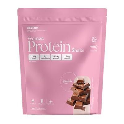 Beverly Women Protein Whey Protein Spécial pour Femmes avec Collagène Marin, Magnésium et Vitamine E 500 g 24g Protéine par Portion 16 Portions (Chocolat) Beverly Women Protein Whey Protein Spécial pour Femmes avec Collagène Marin, Magnésium et Vitamine E 500 g 24g Protéine par Portion 16 Portions (Chocolat)