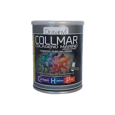 Drasanvi Collmar Collagène marin hydrolysé avec magnésium et acide hyaluronique pour cartilage, os et peau 300 g saveur citron Drasanvi Collmar Collagène marin hydrolysé avec magnésium et acide hyaluronique pour cartilage, os et peau 300 g saveur citron