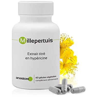 Anastore MILLEPERTUIS * 230 mg / 60 gélules * Extrait Titré en Hypéricine * Cerveau, Digestion (troubles gastro-intestinaux), Équilibre émotionnel * Anastore MILLEPERTUIS * 230 mg / 60 gélules * Extrait Titré en Hypéricine * Cerveau, Digestion (troubles gastro-intestinaux), Équilibre émotionnel *