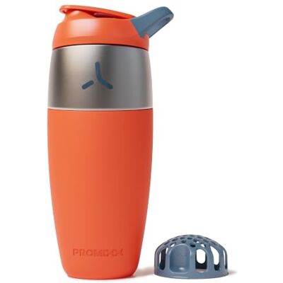 PROMIXX Pursuit Roestvrijstalen Shaker 950ml Lichtgewicht Metaal Eiwitmixer met Snap-Fit voor Gladde Shakes Lekvrij Geurvrij voor Fitness en Reizen Verbrand Oranje PROMIXX Pursuit Roestvrijstalen Shaker 950ml Lichtgewicht Metaal Eiwitmixer met Snap-Fit voor Gladde Shakes Lekvrij Geurvrij voor Fitness en Reizen Verbrand Oranje