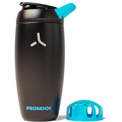 PROMIXX Pursuit Geïsoleerde Shaker – 550ml Dubbelwandig Roestvrij Staal Eiwitmixer met Snap-Fit voor IJskoude Shakes – Lekvrij voor Fitness en Reizen – Zwart PROMIXX Pursuit Geïsoleerde Shaker – 550ml Dubbelwandig Roestvrij Staal Eiwitmixer met Snap-Fit voor IJskoude Shakes – Lekvrij voor Fitness en Reizen – Zwart