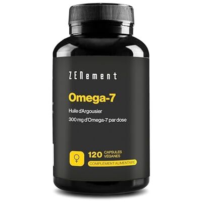 Zenement Omega‑7 Végan 1200 mg d’Huile d’Argousier dont 300 mg d’Omega‑7 (Acide Palmitoléique) par Dose Quotidienne Capsules 2 Mois d’Utilisation Zenement Omega‑7 Végan 1200 mg d’Huile d’Argousier dont 300 mg d’Omega‑7 (Acide Palmitoléique) par Dose Quotidienne Capsules 2 Mois d’Utilisation