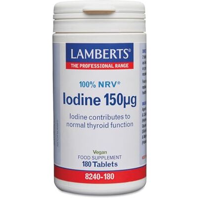 Lamberts Yodo 150 Ug Supplément Comprimés Blanc 180 unités 180 unités 1 Lamberts Yodo 150 Ug Supplément Comprimés Blanc 180 unités 180 unités 1
