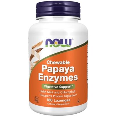 NOW Papaya Enzyme (180 zuigtabletten) NOW Papaya Enzyme (180 zuigtabletten)
