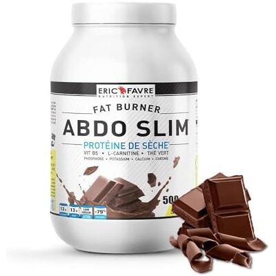 ERIC FAVRE PROTEIN ABDO SLIM Chocolat Protéines minceur multi-actions à base de protéines Whey, Thé Vert, Carnitine, Minéraux 500g Laboratoire Français ERIC FAVRE PROTEIN ABDO SLIM Chocolat Protéines minceur multi-actions à base de protéines Whey, Thé Vert, Carnitine, Minéraux 500g Laboratoire Français