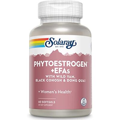 SOLARAY Phytoestrogen + EFAs Phytoestrogène 60 perles SOLARAY Phytoestrogen + EFAs Phytoestrogène 60 perles