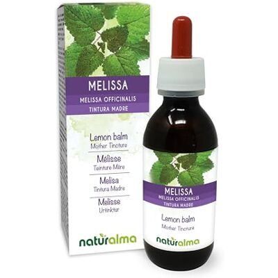 Naturalma Mélisse (Melissa officinalis) feuilles Teinture Mère sans alcool Extrait liquide gouttes 120 ml Complément alimentaire Végétalien ou végan Naturalma Mélisse (Melissa officinalis) feuilles Teinture Mère sans alcool Extrait liquide gouttes 120 ml Complément alimentaire Végétalien ou végan