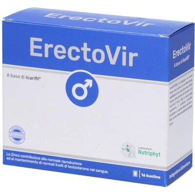 Nutriphyt Laboratori Erectovir Complément à base d'Icarifil 16 Sachets Nutriphyt Laboratori Erectovir Complément à base d'Icarifil 16 Sachets