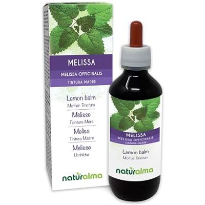 Naturalma Mélisse (Melissa officinalis) feuilles Teinture Mère sans alcool Extrait liquide gouttes 200 ml Complément alimentaire Végétalien ou végan Naturalma Mélisse (Melissa officinalis) feuilles Teinture Mère sans alcool Extrait liquide gouttes 200 ml Complément alimentaire Végétalien ou végan