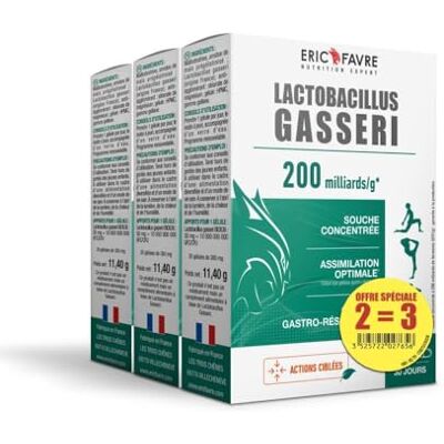 ERIC FAVRE LACTOBACILLUS GASSERI Naturel 200 Milliards de Ferment Hautement Dosé L. Gasseri Complexe Vivant Gélules Végétales Gastro-Résistantes Lot de 3 Programme 90J ERIC FAVRE LACTOBACILLUS GASSERI Naturel 200 Milliards de Ferment Hautement Dosé L. Gasseri Complexe Vivant Gélules Végétales Gastro-Résistantes Lot de 3 Programme 90J