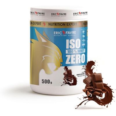 ERIC FAVRE ISO WHEY ZERO 100% Pure Whey Protéine Isolate Savoureuse, Prise de Masse Musculaire Assimilable Rapidement Laboratoire 500g Choco Intense ERIC FAVRE ISO WHEY ZERO 100% Pure Whey Protéine Isolate Savoureuse, Prise de Masse Musculaire Assimilable Rapidement Laboratoire 500g Choco Intense