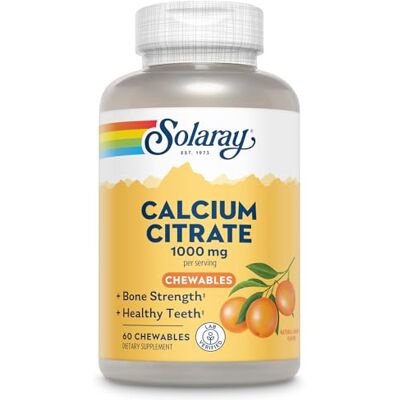SOLARAY Calcium Citrate 100 mg Calcium Citrate Orange 60 pièces à mâcher 200 g SOLARAY Calcium Citrate 100 mg Calcium Citrate Orange 60 pièces à mâcher 200 g