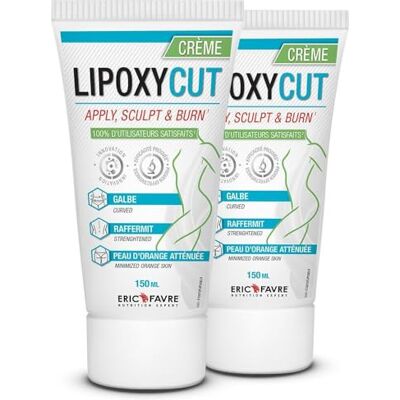 ERIC FAVRE CREME MINCEUR CELLULITE Lipoxycut Affine la Silhouette et Raffermit Gel Minceur Effet Sculptant, Raffermissant et Galbant Crème Minceur Lot de 2 x 150 ml ERIC FAVRE CREME MINCEUR CELLULITE Lipoxycut Affine la Silhouette et Raffermit Gel Minceur Effet Sculptant, Raffermissant et Galbant Crème Minceur Lot de 2 x 150 ml