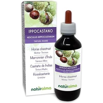 Naturalma Marronnier d'Inde (Aesculus hippocastanum) graines Teinture Mère sans alcool Extrait liquide gouttes 200 ml Complément alimentaire Végétalien ou végan Naturalma Marronnier d'Inde (Aesculus hippocastanum) graines Teinture Mère sans alcool Extrait liquide gouttes 200 ml Complément alimentaire Végétalien ou végan