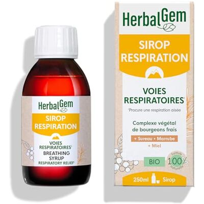 Sirop Bio Herbalgem pour la Respiration - Soutien Respiratoire Sirop Bio Herbalgem pour la Respiration - Soutien Respiratoire