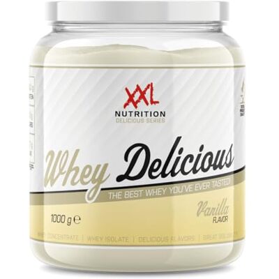 XXL Nutrition Whey Delicious 80% de Protéines Vanille 450 grammes (15 shakes) XXL Nutrition Whey Delicious 80% de Protéines Vanille 450 grammes (15 shakes)