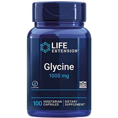 Life Extension , Glycine 1000mg, Hautement Dosé, 100 Capsules végétaliennes, Sans Gluten, Végétarien, Sans Soja, Sans OGM Life Extension , Glycine 1000mg, Hautement Dosé, 100 Capsules végétaliennes, Sans Gluten, Végétarien, Sans Soja, Sans OGM