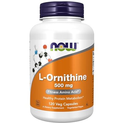 NOW L-Ornithine 500 mg 120 gelules foods NOW L-Ornithine 500 mg 120 gelules foods