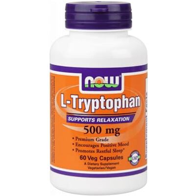 NOW L-Tryptofaan 500 mg (60 capsules) NOW L-Tryptofaan 500 mg (60 capsules)