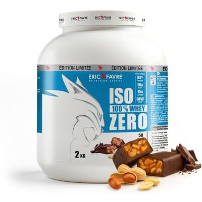 ERIC FAVRE ISO WHEY ZERO 100% Pure Whey Protéine Isolate Savoureuse, Prise de Masse Musculaire Assimilable Rapidement Laboratoire 2 kg Choco Peanut Butter ERIC FAVRE ISO WHEY ZERO 100% Pure Whey Protéine Isolate Savoureuse, Prise de Masse Musculaire Assimilable Rapidement Laboratoire 2 kg Choco Peanut Butter