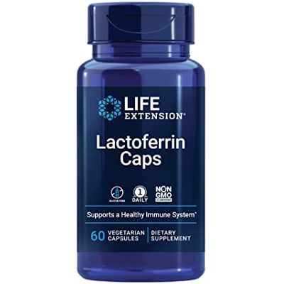 Life Extension , Lactoferrine, 300 mg, 60 gélules Life Extension , Lactoferrine, 300 mg, 60 gélules