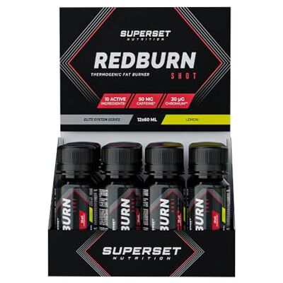 SUPERSET NUTRITION Redburn Shot (12x60ml) Brûleurs de Graisse Adapté à un programme de gestion du poids ! Citron SUPERSET NUTRITION Redburn Shot (12x60ml) Brûleurs de Graisse Adapté à un programme de gestion du poids ! Citron