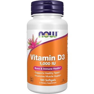 NOW Vitamine D-3 1000 UI NOW Vitamine D-3 1000 UI