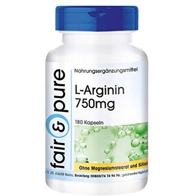 Pure ® L-Arginine 4500mg hautement dosé végan 180 gélules Pure ® L-Arginine 4500mg hautement dosé végan 180 gélules