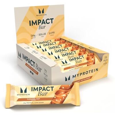 Myprotein Impact Protein Bar- Caramel 12 x 64g Myprotein Impact Protein Bar- Caramel 12 x 64g