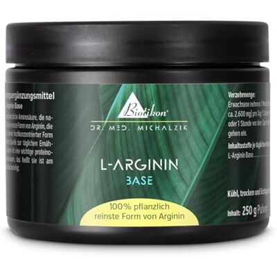 Biotikon Poudre de base L-Arginine selon Dr. med. Michalzik Sans additifs de ® Biotikon Poudre de base L-Arginine selon Dr. med. Michalzik Sans additifs de ®