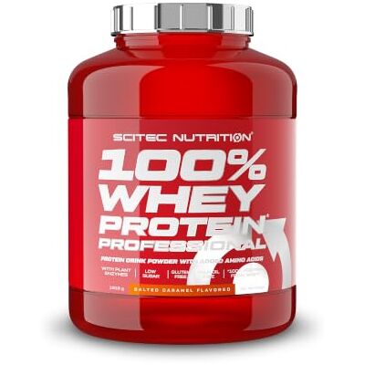 Scitec Nutrition 100% Whey Protein Professional Complexe de whey Concentré et isolat de lactosérum avec enzymes digestives protéines pour les muscles 1816 g, Caramel salé Scitec Nutrition 100% Whey Protein Professional Complexe de whey Concentré et isolat de lactosérum avec enzymes digestives protéines pour les muscles 1816 g, Caramel salé