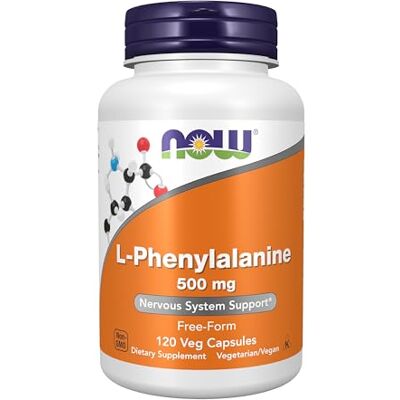 NOW 500 mg L-Phénylalanine Veget 120 Gélules NOW 500 mg L-Phénylalanine Veget 120 Gélules