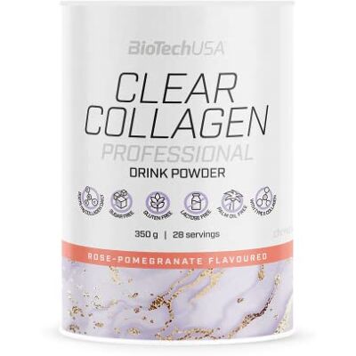 BioTechUSA Clear Collagen Professional Boisson transparente au collagène Vitamine C pour la formation normale de collagène Avec vitamines et minéraux Rafraîchissante 350 g Rose grenade BioTechUSA Clear Collagen Professional Boisson transparente au collagène Vitamine C pour la formation normale de collagène Avec vitamines et minéraux Rafraîchissante 350 g Rose grenade