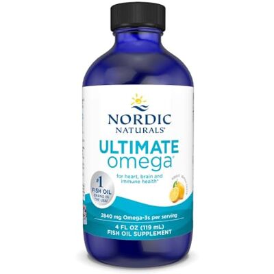 Nordic Naturals Ultimate Omega, Omega-3 EPA DHA Soutien pour un cœur sain Saveur de citron 119ml Nordic Naturals Ultimate Omega, Omega-3 EPA DHA Soutien pour un cœur sain Saveur de citron 119ml