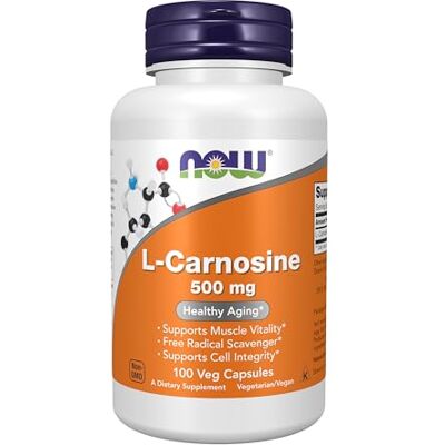 NOW L-Carnosine (Beta-Alanyl-L-Histidine) 500 mg NOW L-Carnosine (Beta-Alanyl-L-Histidine) 500 mg