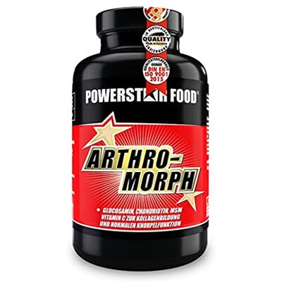 POWERSTAR FOOD Arthro-Morph avec glucosamine chondroïtine MSM Hyaluronic Vit. C POWERSTAR FOOD Arthro-Morph avec glucosamine chondroïtine MSM Hyaluronic Vit. C