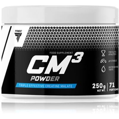 Trec Nutrition Trec CM3 Poudre de 3 créatines de malate 95 % sans additifs pour la force musculaire et le renforcement de la force (ananas ) 250 g Trec Nutrition Trec CM3 Poudre de 3 créatines de malate 95 % sans additifs pour la force musculaire et le renforcement de la force (ananas ) 250 g