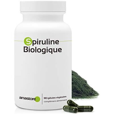 Anastore SPIRULINE BIO * 500 mg / 180 gélules * Issue de l'aquaculture biologique * Antioxydants, Cardiovasculaire, Carences, Energie, Équilibre émotionnel, Immunitaire, Performances sportives, Poids Anastore SPIRULINE BIO * 500 mg / 180 gélules * Issue de l'aquaculture biologique * Antioxydants, Cardiovasculaire, Carences, Energie, Équilibre émotionnel, Immunitaire, Performances sportives, Poids
