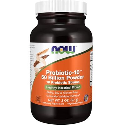 NOW Probiotica-10 50 Miljard poeder (56 gr) NOW Probiotica-10 50 Miljard poeder (56 gr)