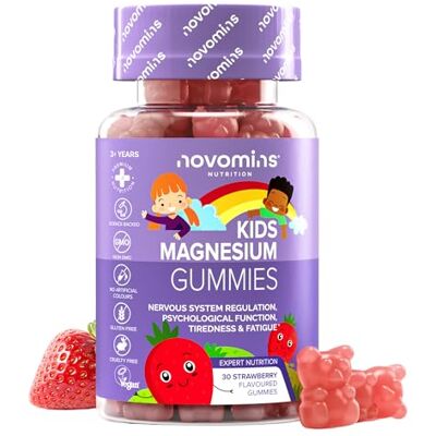 Novomins Gommes de magnésium pour enfants Végétalien 1 mois d'approvisionnement Suppléments de magnésium pour enfants à mâcher 30 Vitamines pour enfants à croquer 455 mg de citrate de magnésium avec Novomins Gommes de magnésium pour enfants Végétalien 1 mois d'approvisionnement Suppléments de magnésium pour enfants à mâcher 30 Vitamines pour enfants à croquer 455 mg de citrate de magnésium avec