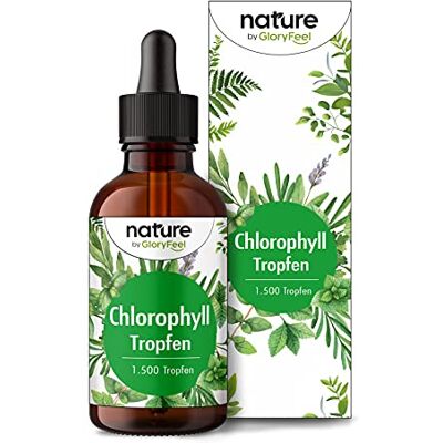 Gloryfeel Gouttes de chlorophylle 50 ml liquide d'alfalfa pur 200 mg de chlorophylle liquide par dose quotidienne Testé en laboratoire, végétalien et sans additifs Fabriqué en Allemagne Gloryfeel Gouttes de chlorophylle 50 ml liquide d'alfalfa pur 200 mg de chlorophylle liquide par dose quotidienne Testé en laboratoire, végétalien et sans additifs Fabriqué en Allemagne