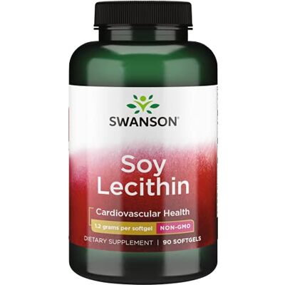 Swanson Soy Lecithin Non-GMO 1200 Milligrams 90 Sgels (2 Pack) Swanson Soy Lecithin Non-GMO 1200 Milligrams 90 Sgels (2 Pack)