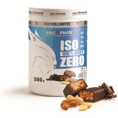 ERIC FAVRE ISO WHEY ZERO 100% Pure Whey Protéine Isolate Savoureuse, Prise de Masse Musculaire Assimilable Rapidement Laboratoire 500 g Choco Peanut Butter ERIC FAVRE ISO WHEY ZERO 100% Pure Whey Protéine Isolate Savoureuse, Prise de Masse Musculaire Assimilable Rapidement Laboratoire 500 g Choco Peanut Butter