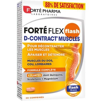 Forte Pharma Forteflex Flash D-contract'muscles 20 comprimés Forte Pharma Forteflex Flash D-contract'muscles 20 comprimés